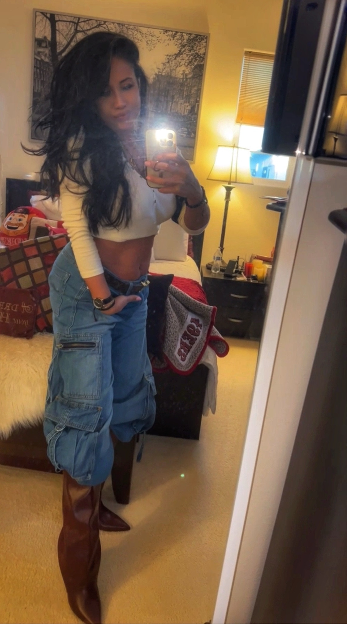 I’m 5’3 130# and wearing the top in small and the jeans in size 10 for an extra baggy look  

#LTKStyleTip #LTKFindsUnder50 #LTKU