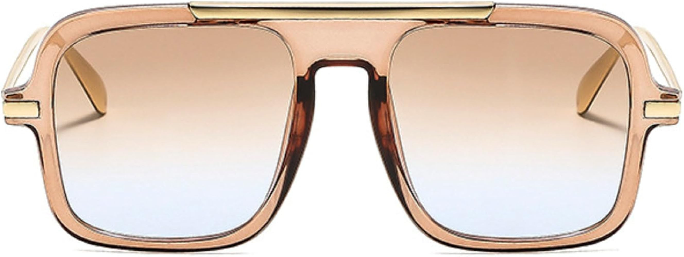 Retro Square Sunglasses for Womens Mens Vintage Oversized Pilot Sun Glasses 70s 80s 90s Shades | Amazon (US)