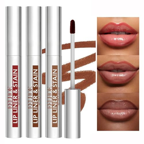 Peel Off Lip Stain Tattoo Set, 3 Colors Peel Off Lip Liner, Removable Lip Liner Set, Matte Finish Waterproof Lip Liner Pencil, Transfer-proof Peel Off Lip (3Colors/Set, B) | Amazon (US)