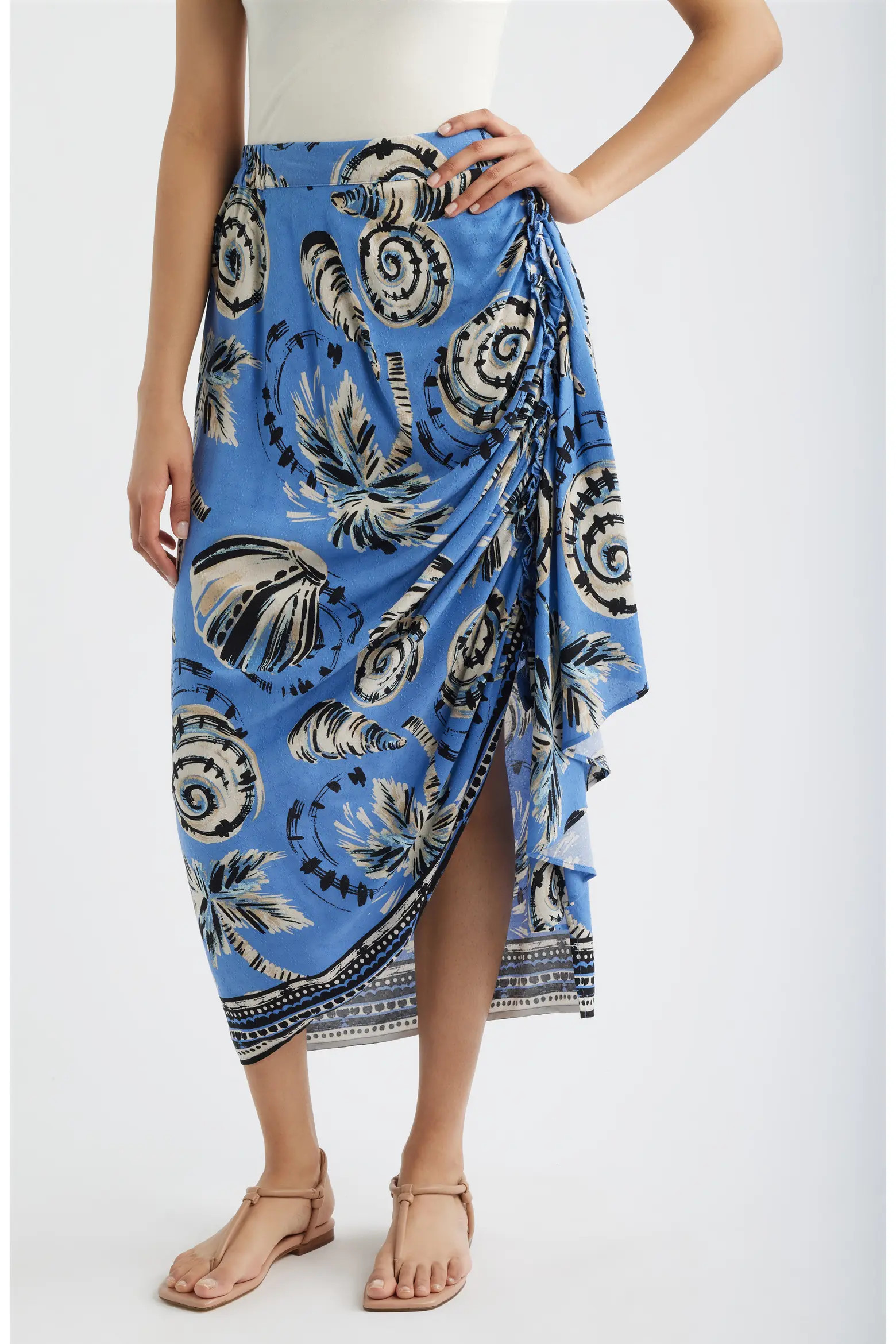 Faux Wrap Midi Skirt (Women) | Nordstrom | Nordstrom