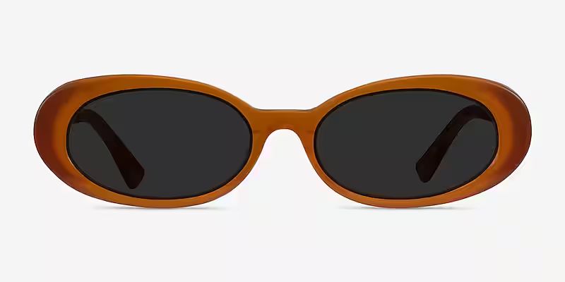 Winona - Oval Beige Frame Sunglasses For Women | Eyebuydirect | EyeBuyDirect.com