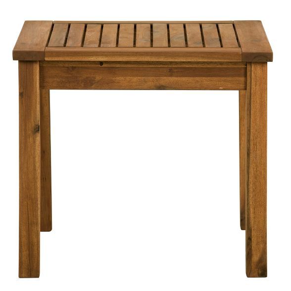20" Wood Patio Simple Side Table - Saracina Home | Target