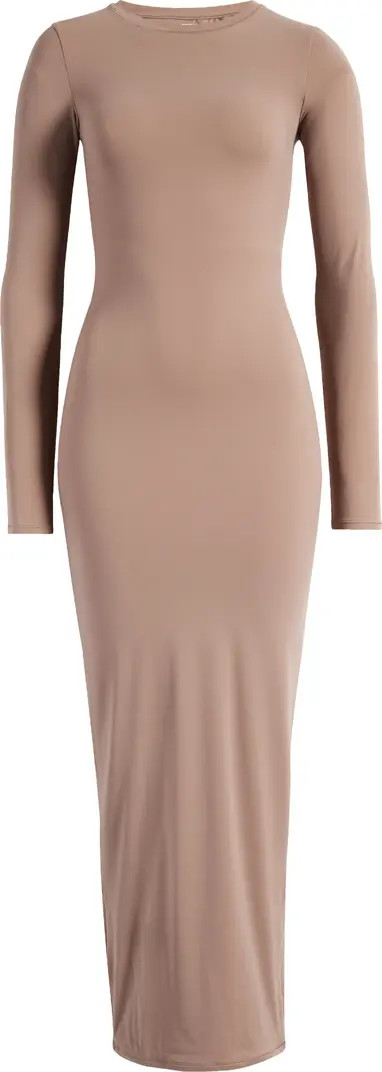 SKIMS Fits Everybody Long Sleeve Crewneck Dress | Nordstrom | Nordstrom