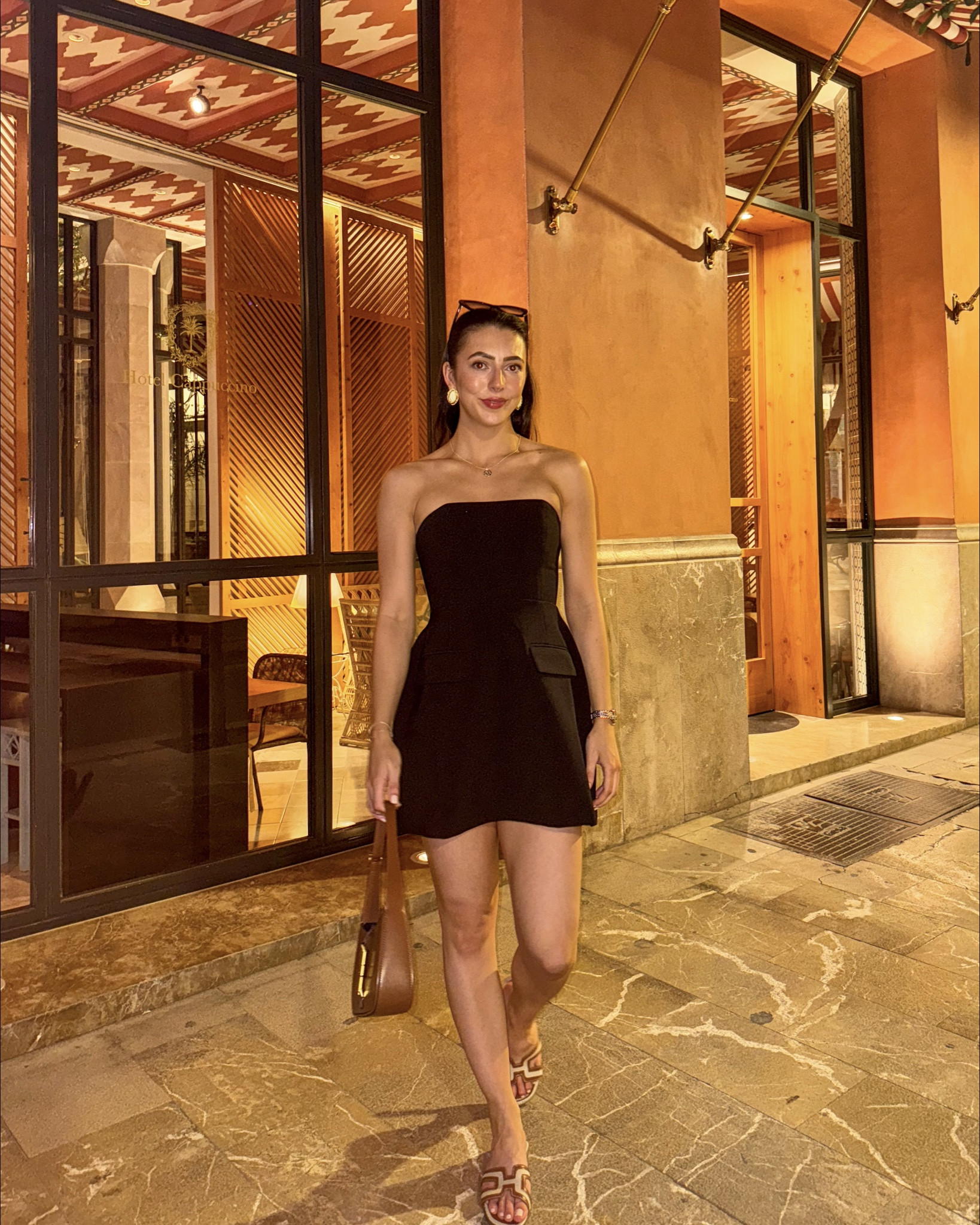 Black mini dress, Odd Muse London, brown bag, shoulder bag, Charles & Keith, brown sandals, Debenhams, holiday outfit, summer outfit

#LTKsummer #LTKuk #LTKeurope