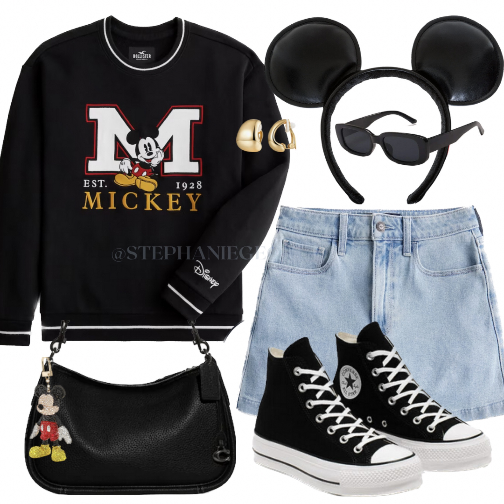 Casual Disney outfit, casual Disney style, Disney fashion, Disney style, hollister style, Hollister fashion, Mickey Mouse outfit. Disney bound outfit  

#LTKunder50 #LTKFind #LTKunder100