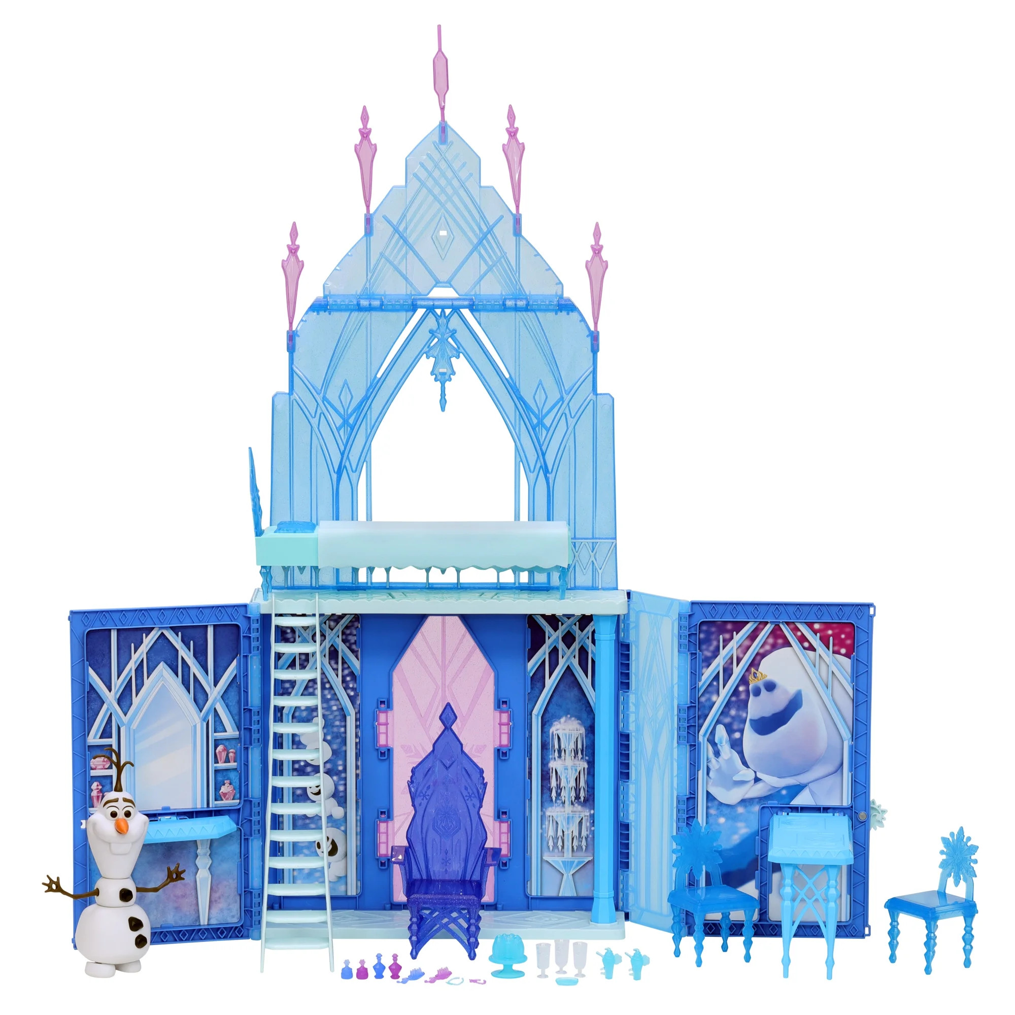 Disney's Frozen 2 Elsa's Fold and Go Ice Palace, Castle Playset, Ages 3+ | Walmart (US)