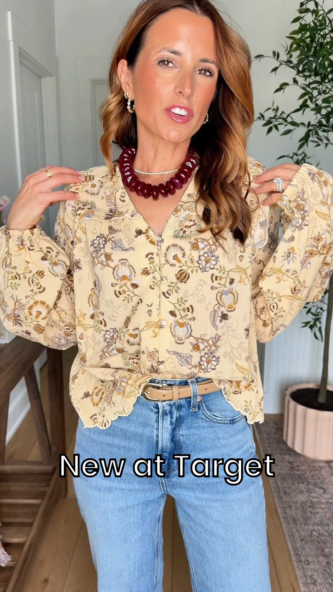 New at Target! The cutest fall tops that look great with jeans! Wearing XS in top and 00 short in straight leg jeans. Fall outfits. Fall style. Boho style tops. Every day outfit. Mom outfit. Elevated casual outfit. Teacher outfits.

#LTKootd #LTKSeasonal #LTKPetite