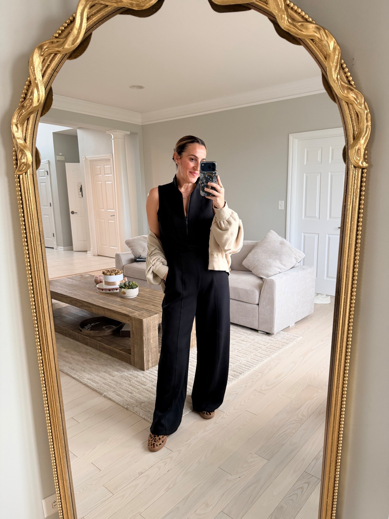 Travel fit! Love this jumpsuit! It’s a splurge but worth it for me! I did order a similar one from Amazon though! Wearing size medium. 

#LTKOver40 #LTKTravel #LTKmomlife
