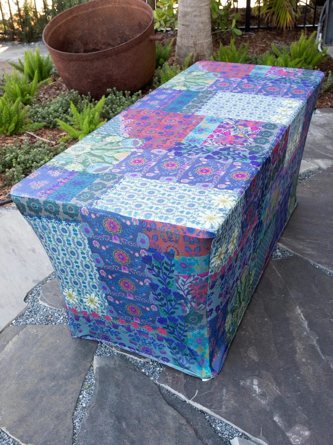 Best Table Cover Ever - Blue Patchwork | Natural Life