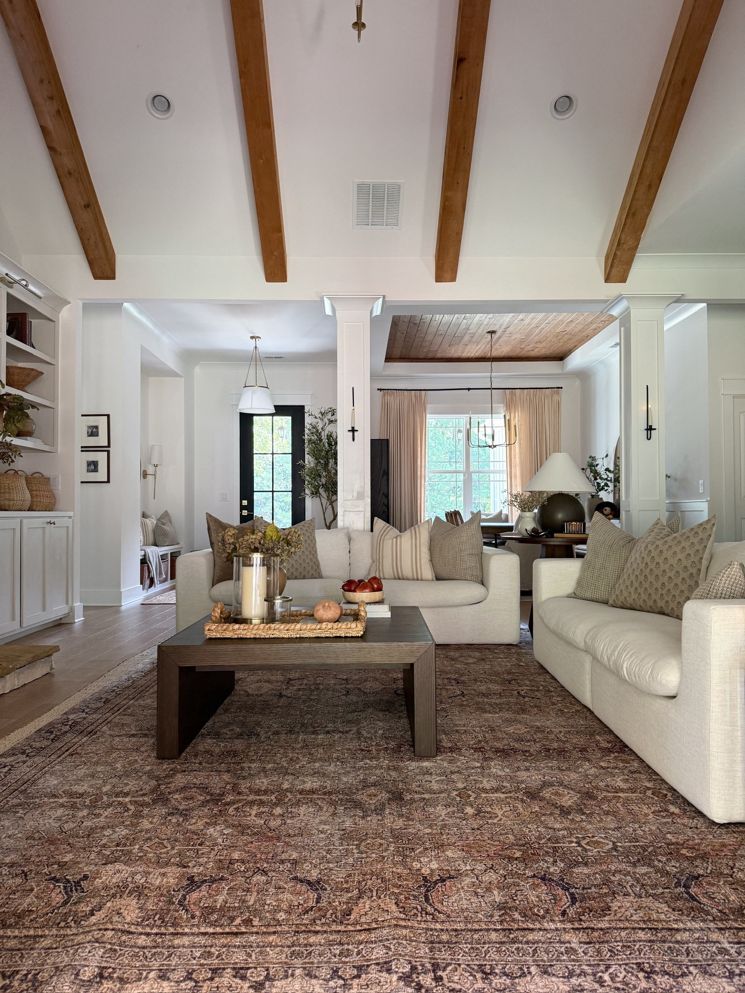 Feeling extra grateful for our cozy home this month. Our great room is one with warmth, and many textures and cozy layers that I love so much🤎

#LTKSeasonal #LTKHome #LTKFindsUnder50