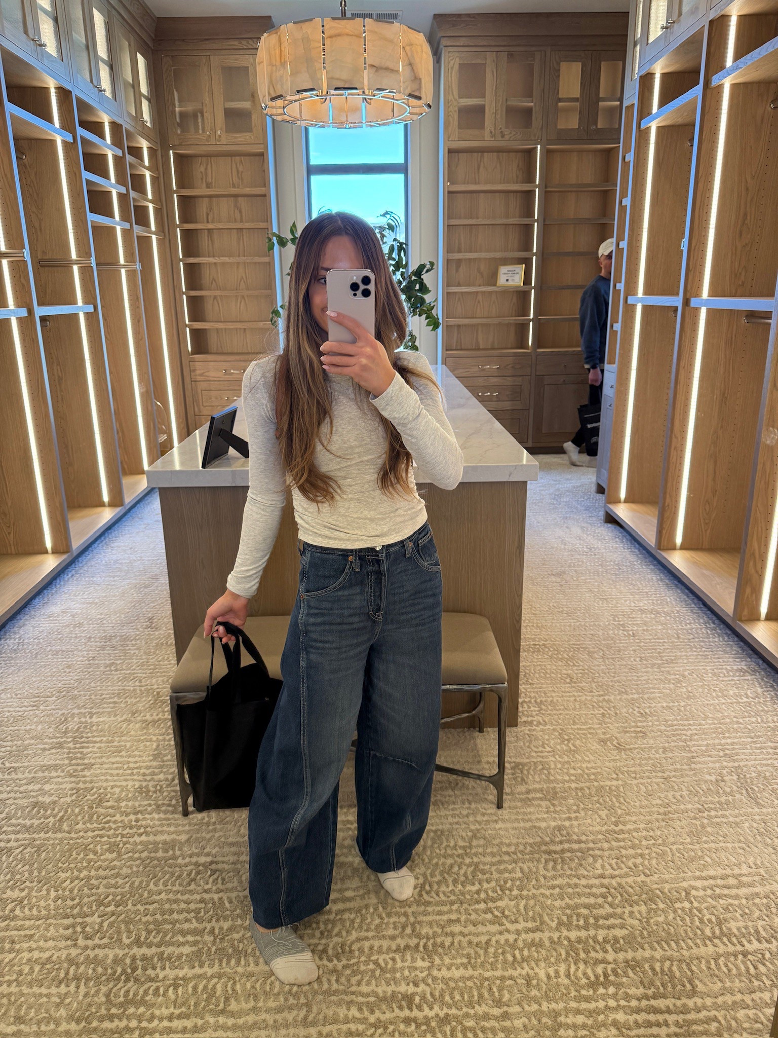 Obsessed with this top from Amazon!  It’s part of the viral set! I love pairing it with jeans too! It’s sooo soft! 