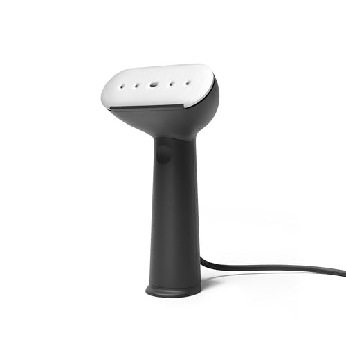 Steamery Handheld Clothes Steamer Cirrus 3, 1200W, US Plug, Heated Ironing Plate, Fast Heat Up, Garment Wrinkle Remover, Black | Amazon (US)