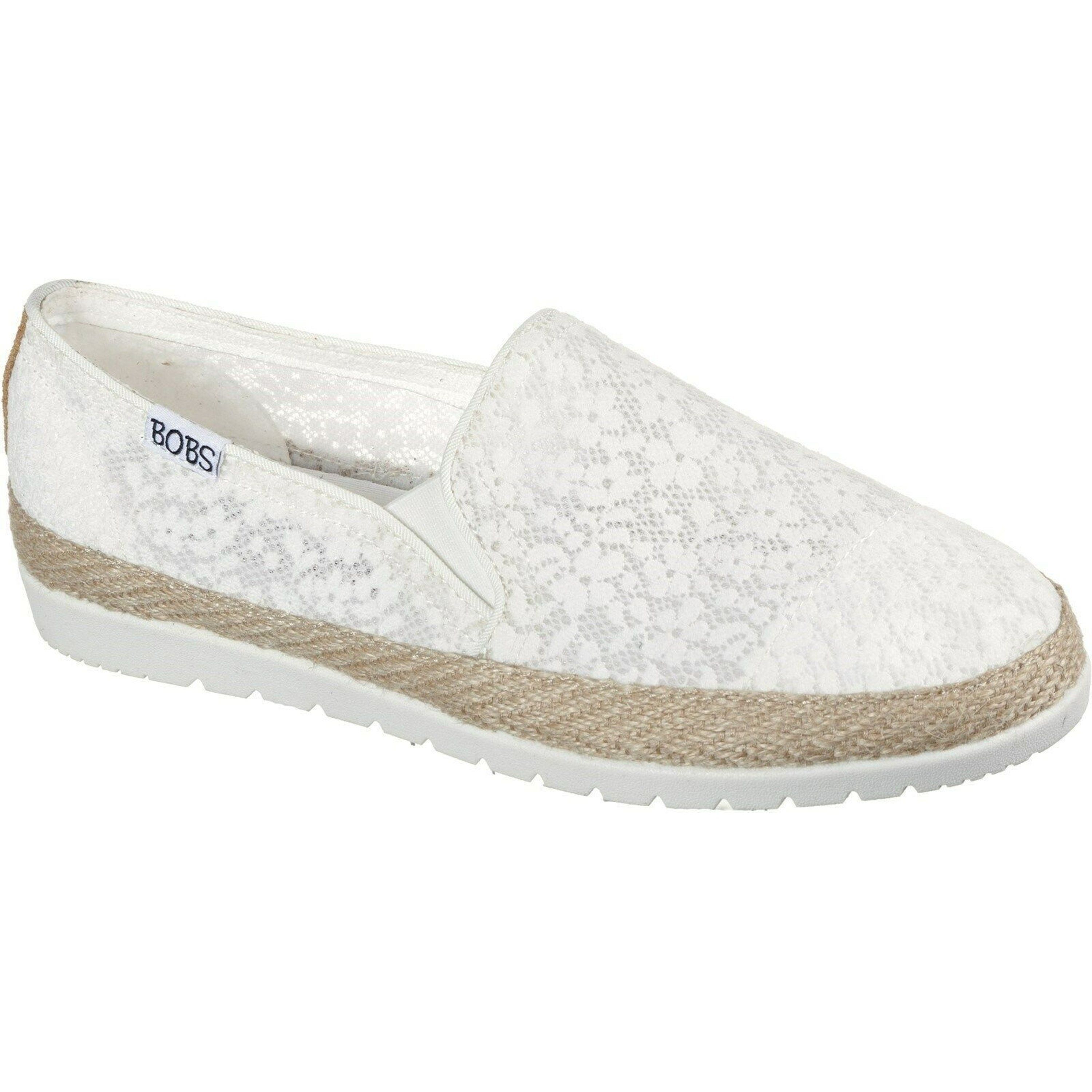 Skechers Womens/Ladies Bobs Flexpadrille 3.0 Summer Siesta Espadrilles (White) - 9 - Also in: 8, 6,  | Verishop