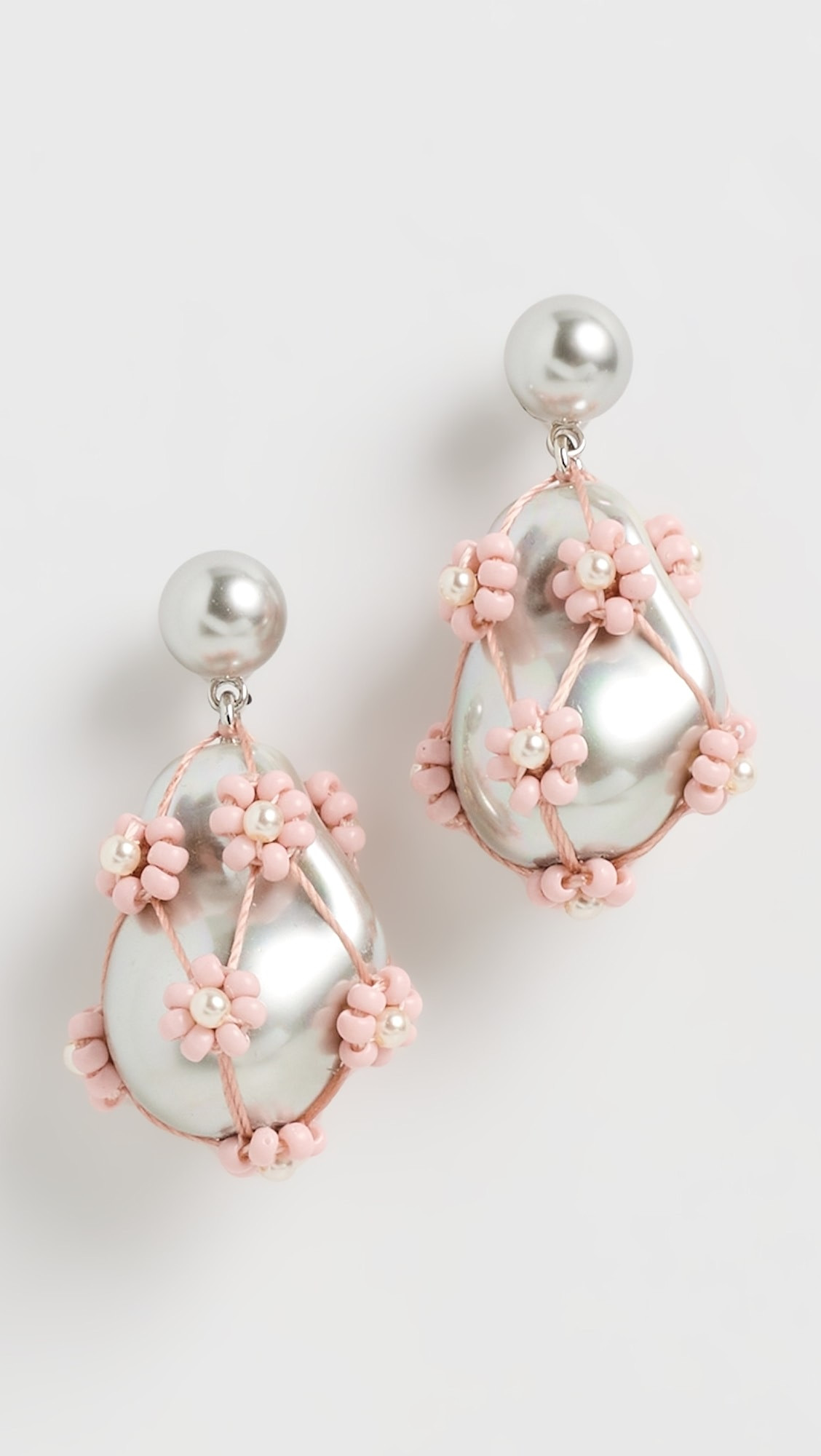 Curiosity Beaded Pearl Drop Earrings | Shopbop