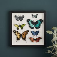 Hand Painted Paper Cut Butterfly Framed Wall Art - Butterfly Art Print 3D Wall Gift For Her | Etsy (US)
