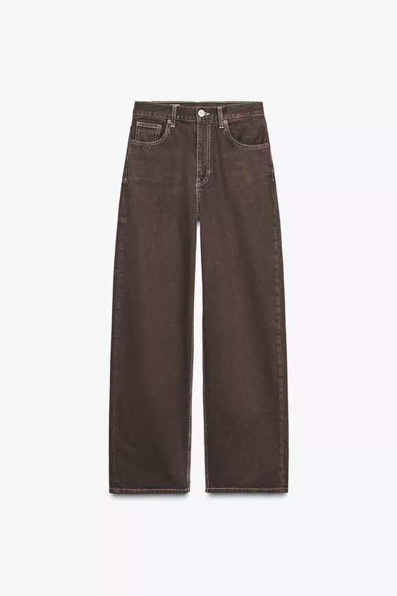 TRF STRAIGHT HIGH-WAIST JEANS | Zara UK