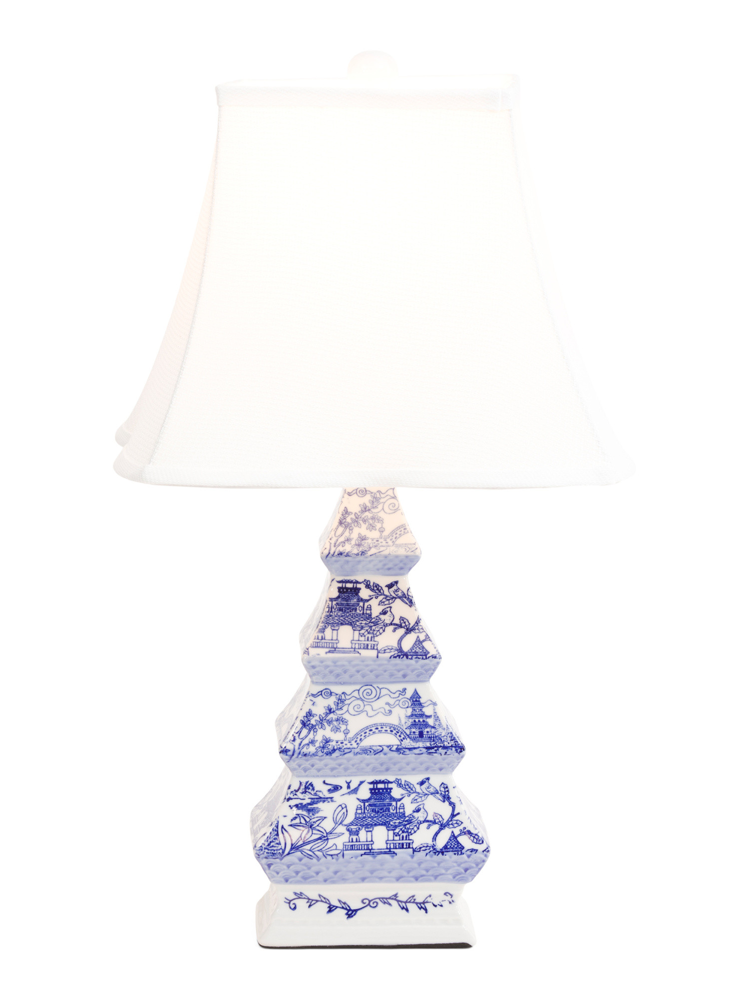 25in Ceramic Chinoiserie Table Lamp | Bedroom | Marshalls | Marshalls