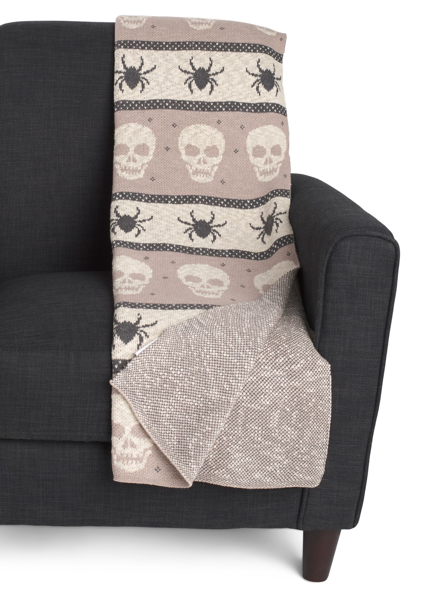 Oversized Skeleton And Spider Throw | Global Home | Marshalls | Marshalls