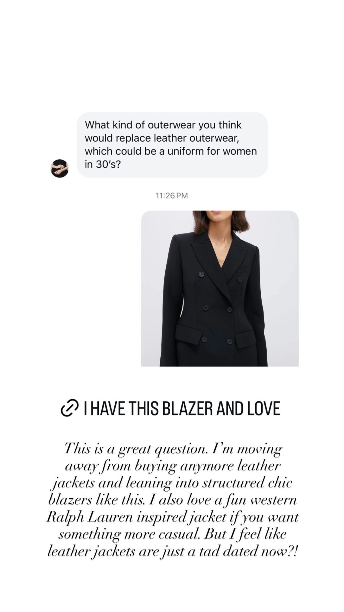 Chic blazer. 

#LTKWorkwear #LTKStyleTip #LTKSeasonal