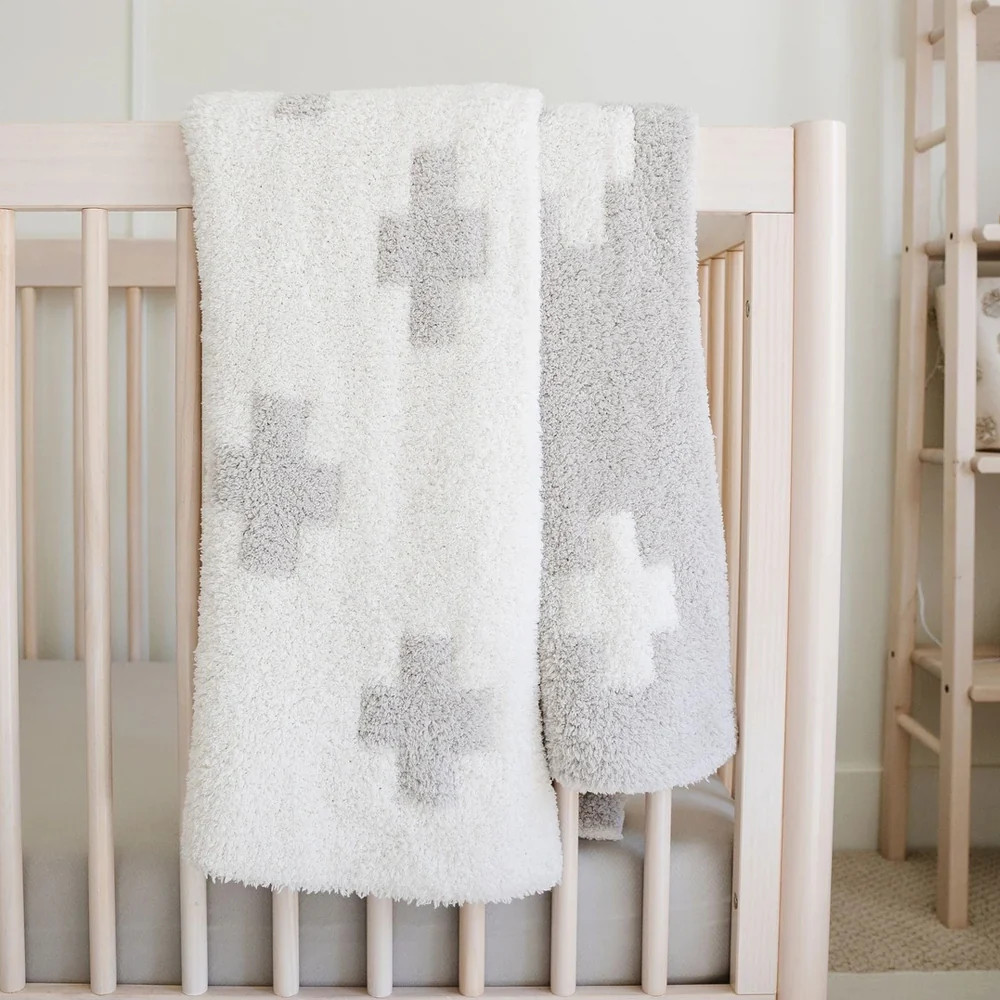 Bamboni Blanket, Swiss Cross | SpearmintLOVE