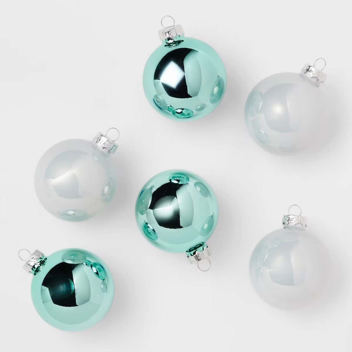 9pc Glass Round Christmas Tree Ornament Set - Wondershop™ | Target