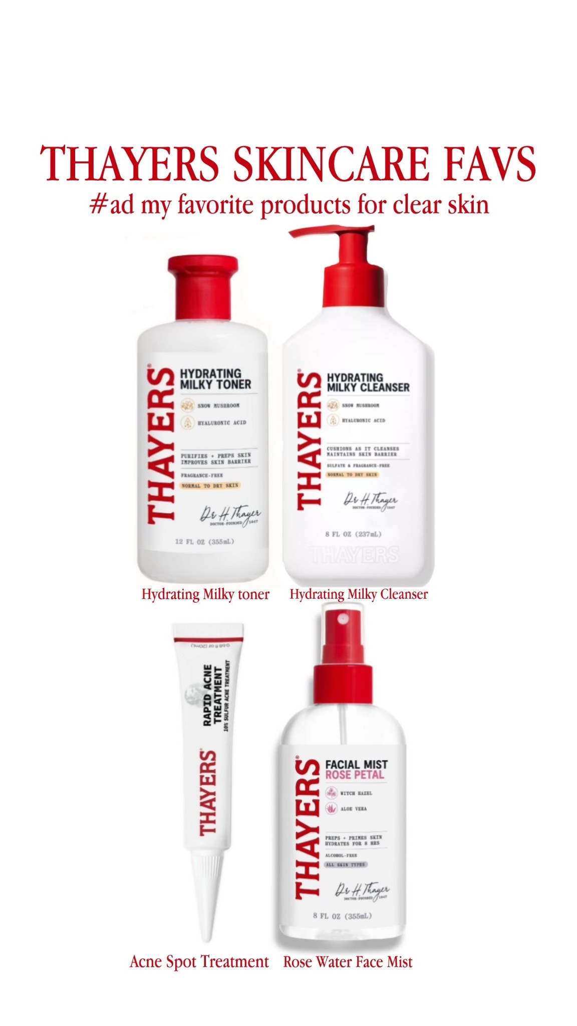 #ad My Thayers skincare favs for glowy clear skin ❤️ all linked here ~ @target @thayers

#TargetPartner #Target #ThayersPartner #targetstyle #glowyskin #selfcare #explore | Seattle influencer / content creator

#LTKValentine #LTKselfcare #LTKgrwm