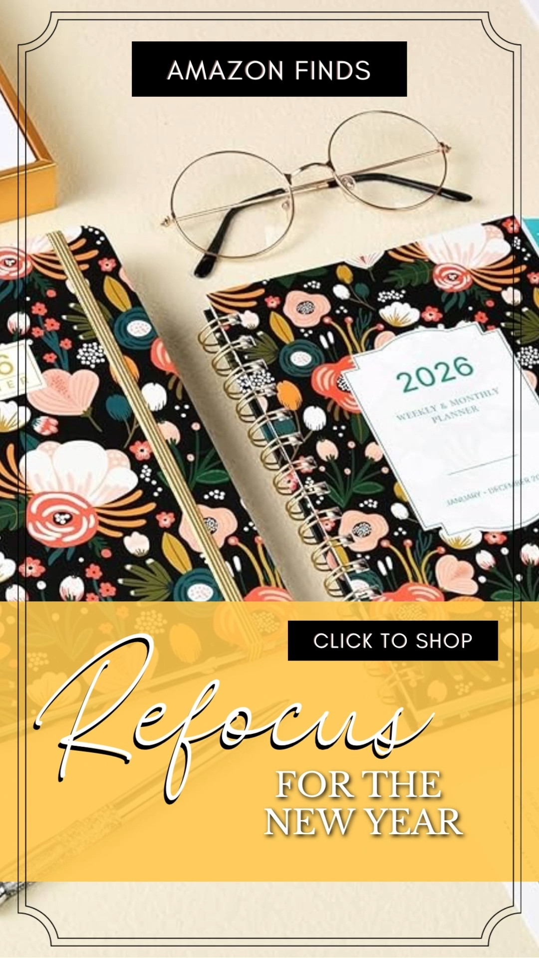 Amazon finds, 2026 calendar, planner, agenda, new year, happy new year, refocus, refresh, new year, new you,
//
Amazon, calendar, daily planner, Amazon home, rifle paper co, office supplies, 

#LTKFindsUnder50 #LTKSeasonal #LTKSaleAlert #LTKFindsUnder100 

#LTKHome #LTKGiftGuide #LTKHoliday