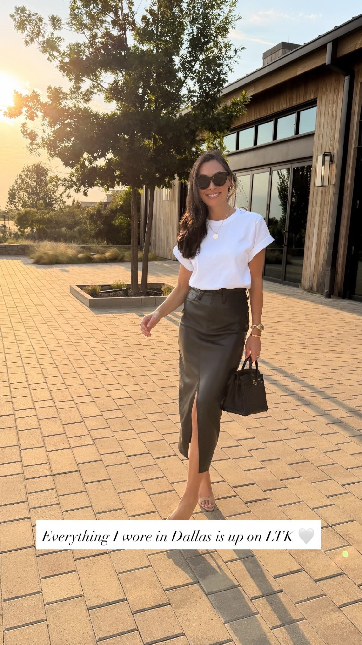 White t shirt, leather pencil skirt, date night outfit, LTKCON.

#LTKootd #LTKstorytime #LTKSeasonal