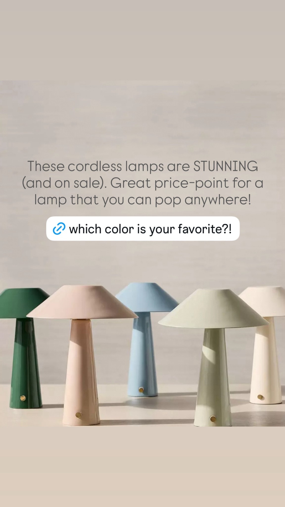 These cordless lamps are STUNNING (and on sale). Great price-point for a lamp that you can pop anywhere! 

New spring favorites from Serena & Lily!

#LTKSaleAlert #LTKSeasonal #LTKHome