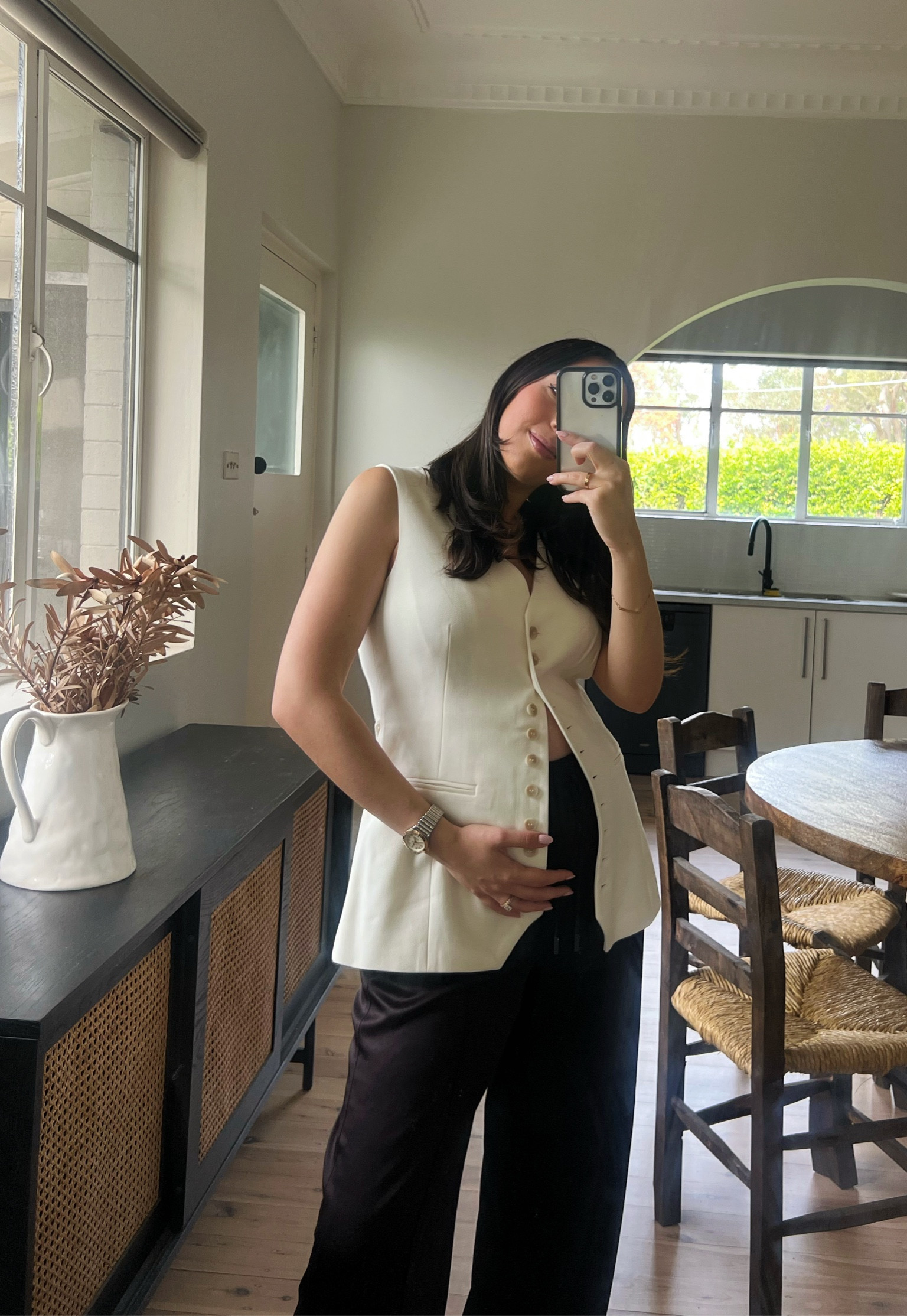 Work bumpfit! 🤰🏽💛

Maternity wear pregnancy outfit capsule wardrobe vest 

#LTKworkwear #LTKaustralia #LTKmaternity