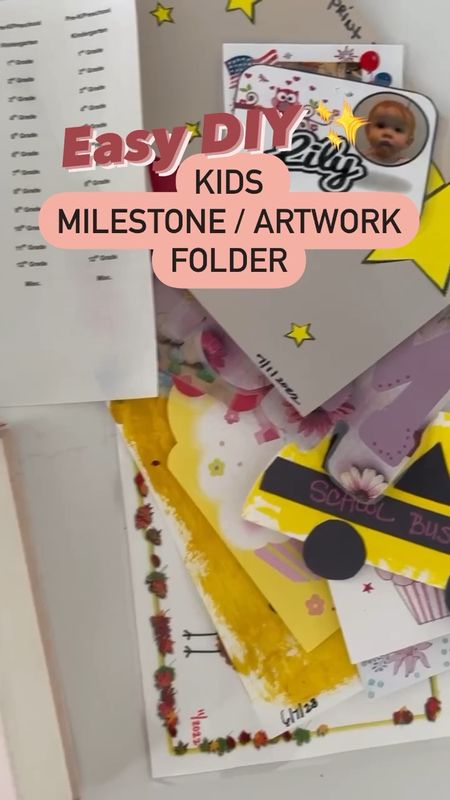 We're sharing a super easy DIY kid's milestone folder that makes organizing your kiddos keepsakes so much better. 😍 These affordable and beautiful 19-pocket folders allow you to organize your little ones' masterpieces, important documents, awards, and more all in one pretty place. ✨ 

#LTKkids #LTKBacktoSchool #LTKunder50