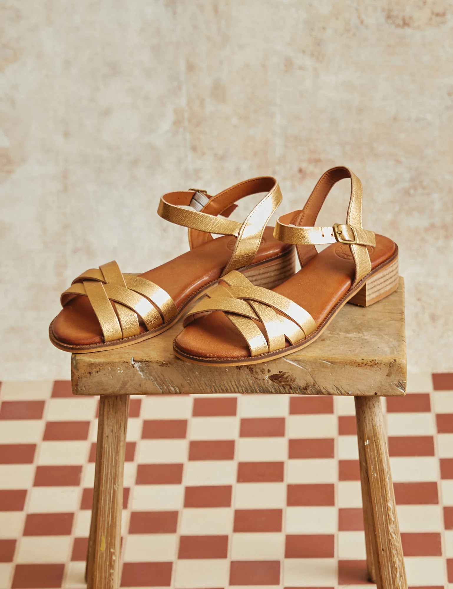 Heeled Shepherdess Leather Sandal | Penelope Chilvers
