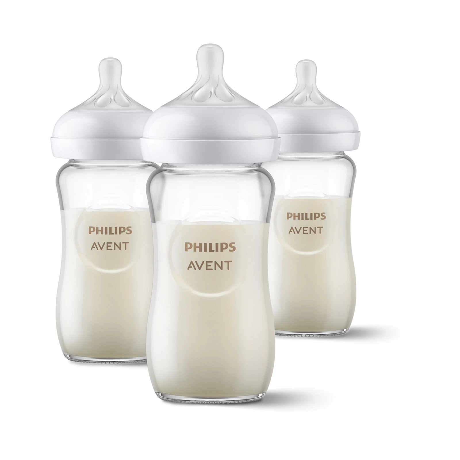 Philips Avent 8-oz. Natural Glass Anti-Colic Infant Baby Bottle With Natural Response Nipple 3-Pack, Clear | Kohl's