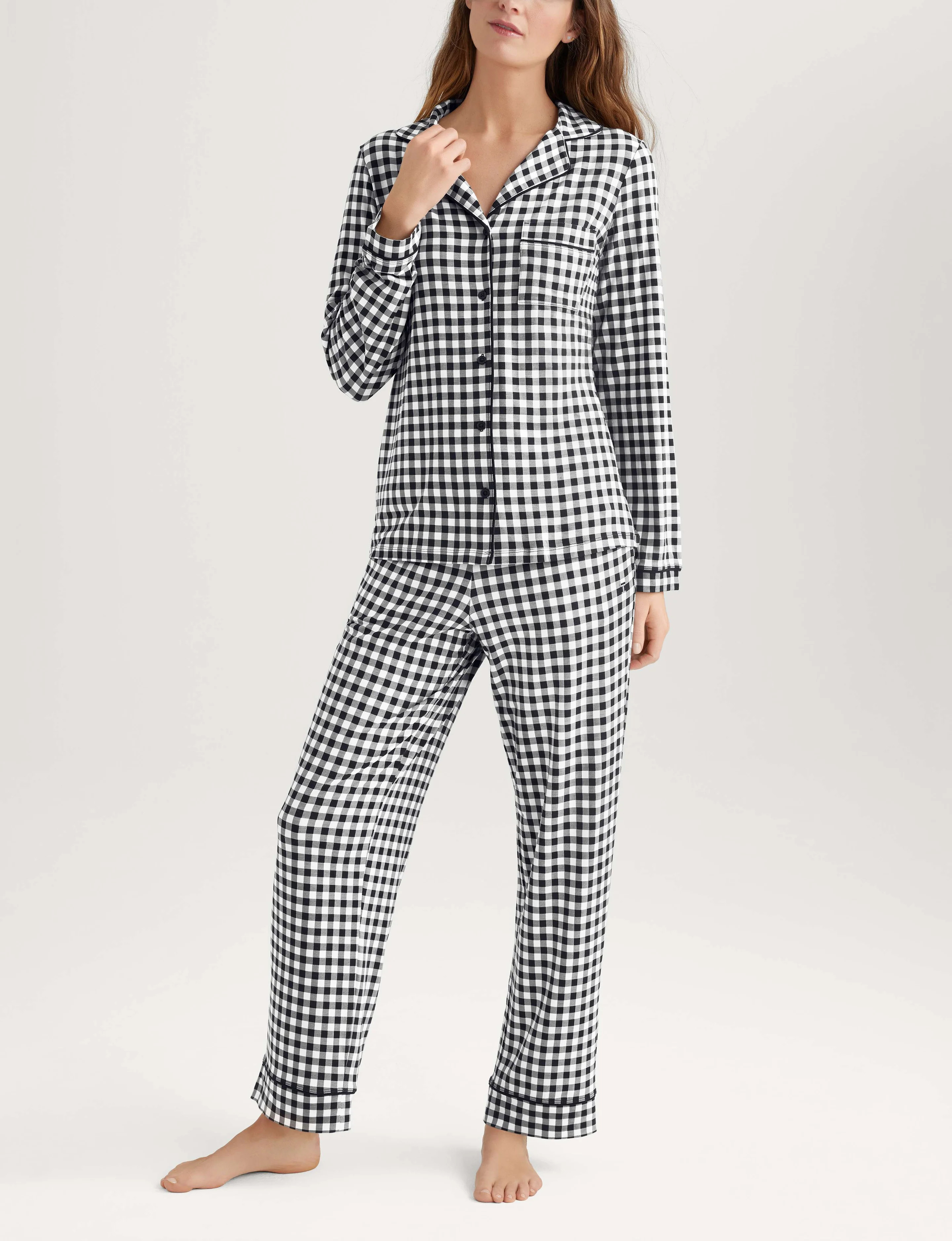 Women's Downtime Long Sleeve Pajama Top & Pant Set | Tommy John