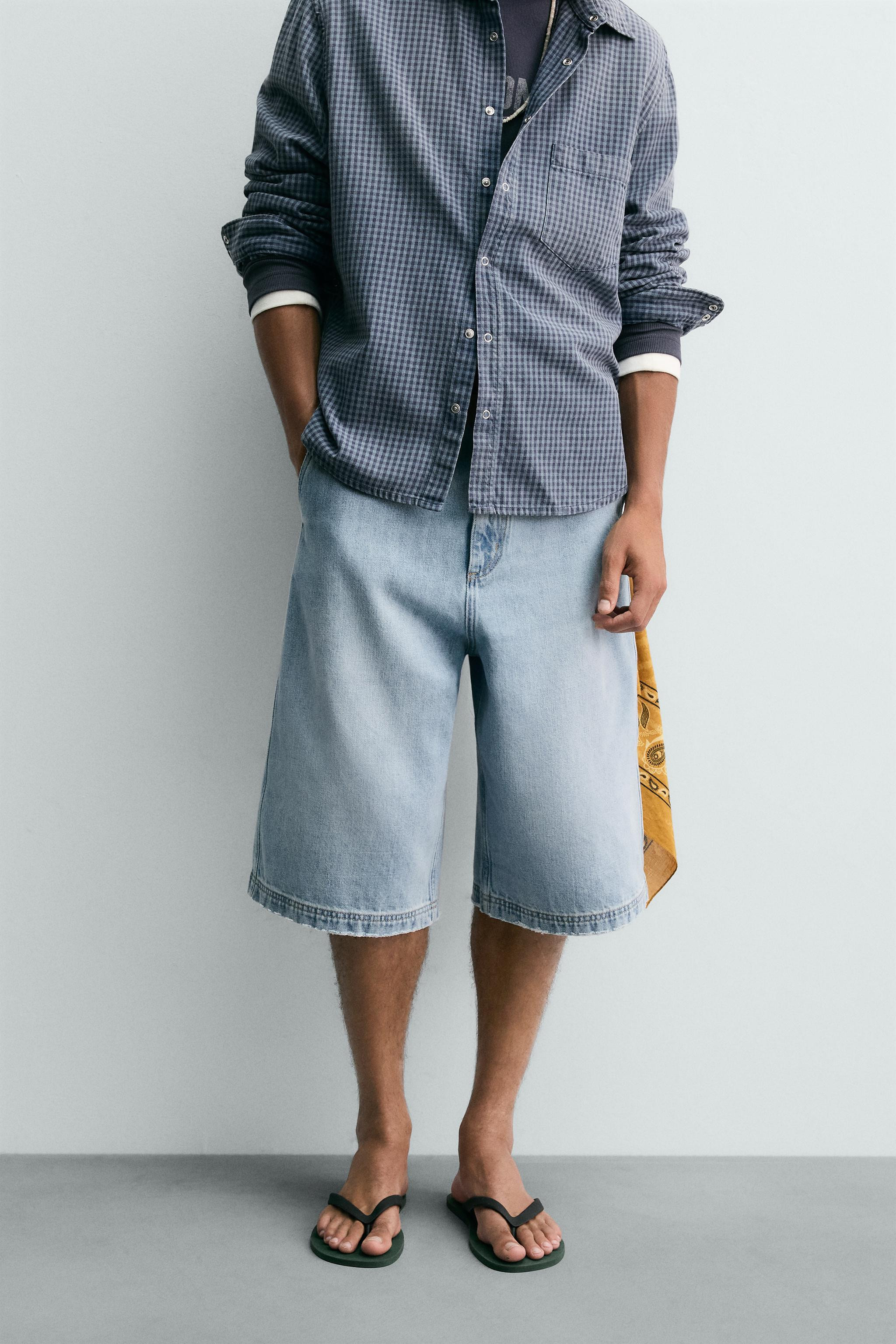 RELAXED FIT DENIM SHORTS LIMITED EDITION | Zara US