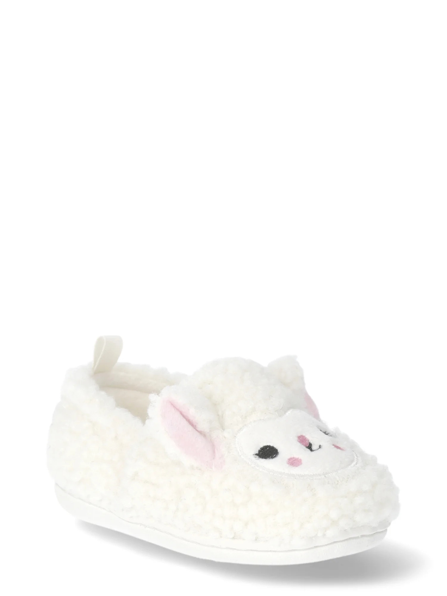 Wonder Nation Baby Girls Farm Animal Slippers, Sizes 2M-6M | Walmart (US)
