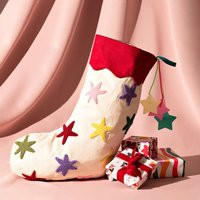 Raspberry Blossom Stars Stocking | Dunelm (migrated)
