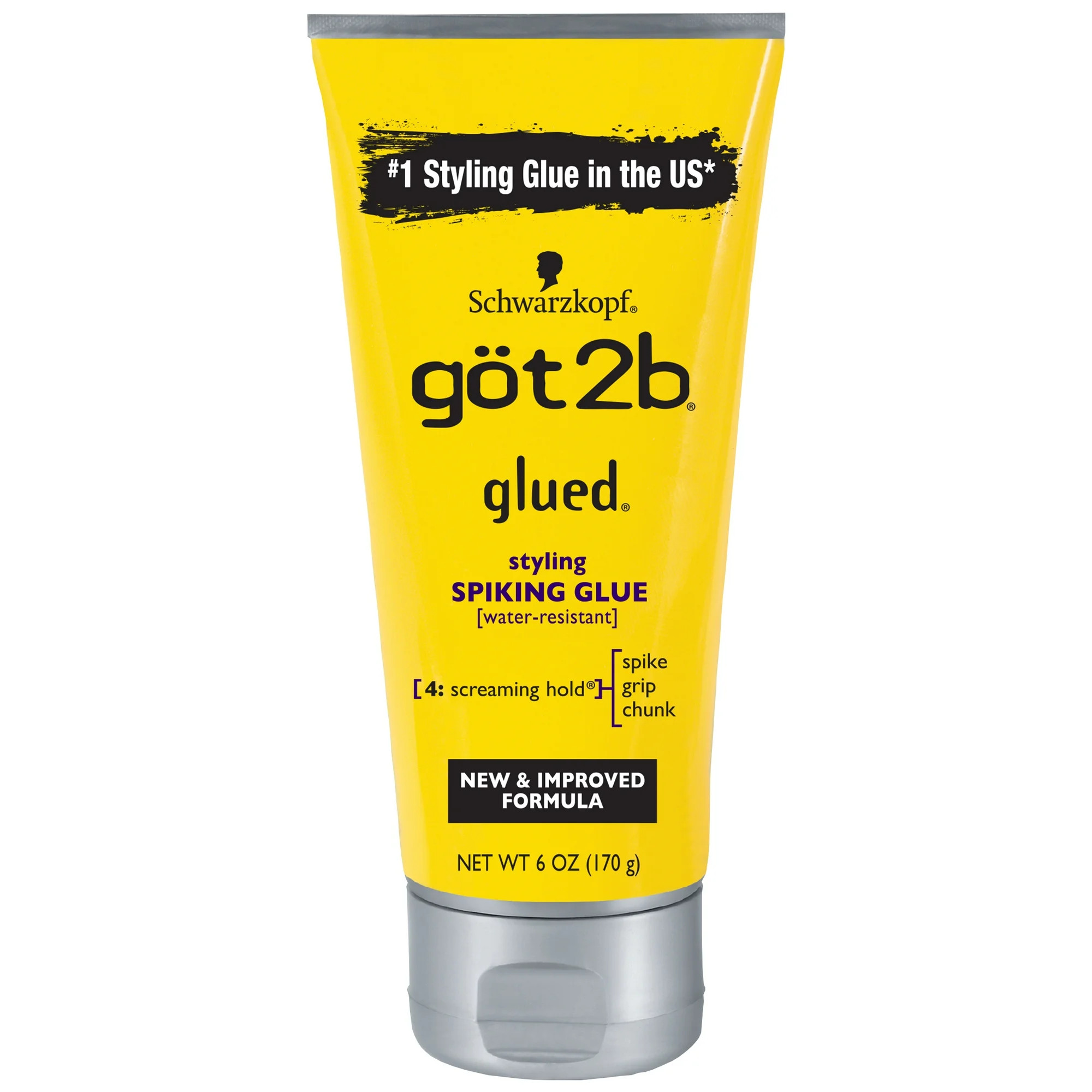 Got2b Glued Spiking Max Hold Hair Styling Glue Gel, 6oz | Walmart (US)