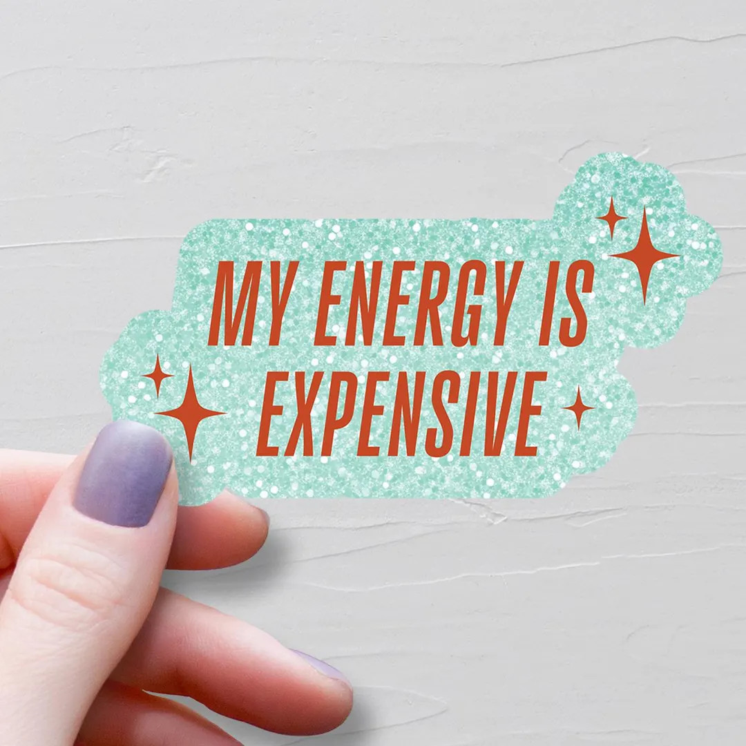 My Energy is Expensive Sticker, Vinyl Stickers, the Life of A Showgirl, TS12 Water Bottle Sticker... | Etsy (US)