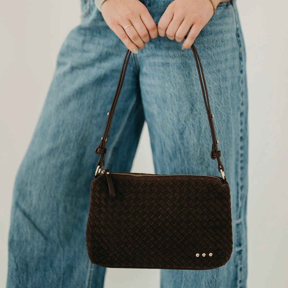 Suede Harper Hobo Shoulder Bag | Pretty Simple