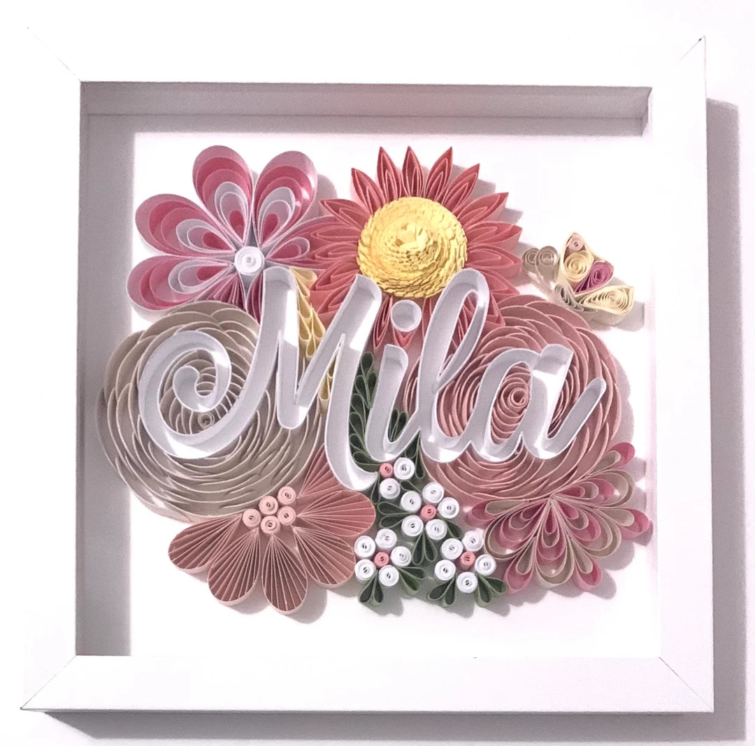 Custom Indoor Home Décor, Home Décor, Custom Quilling Art, Paper Quilling Art, Personalized Gif... | Etsy (US)