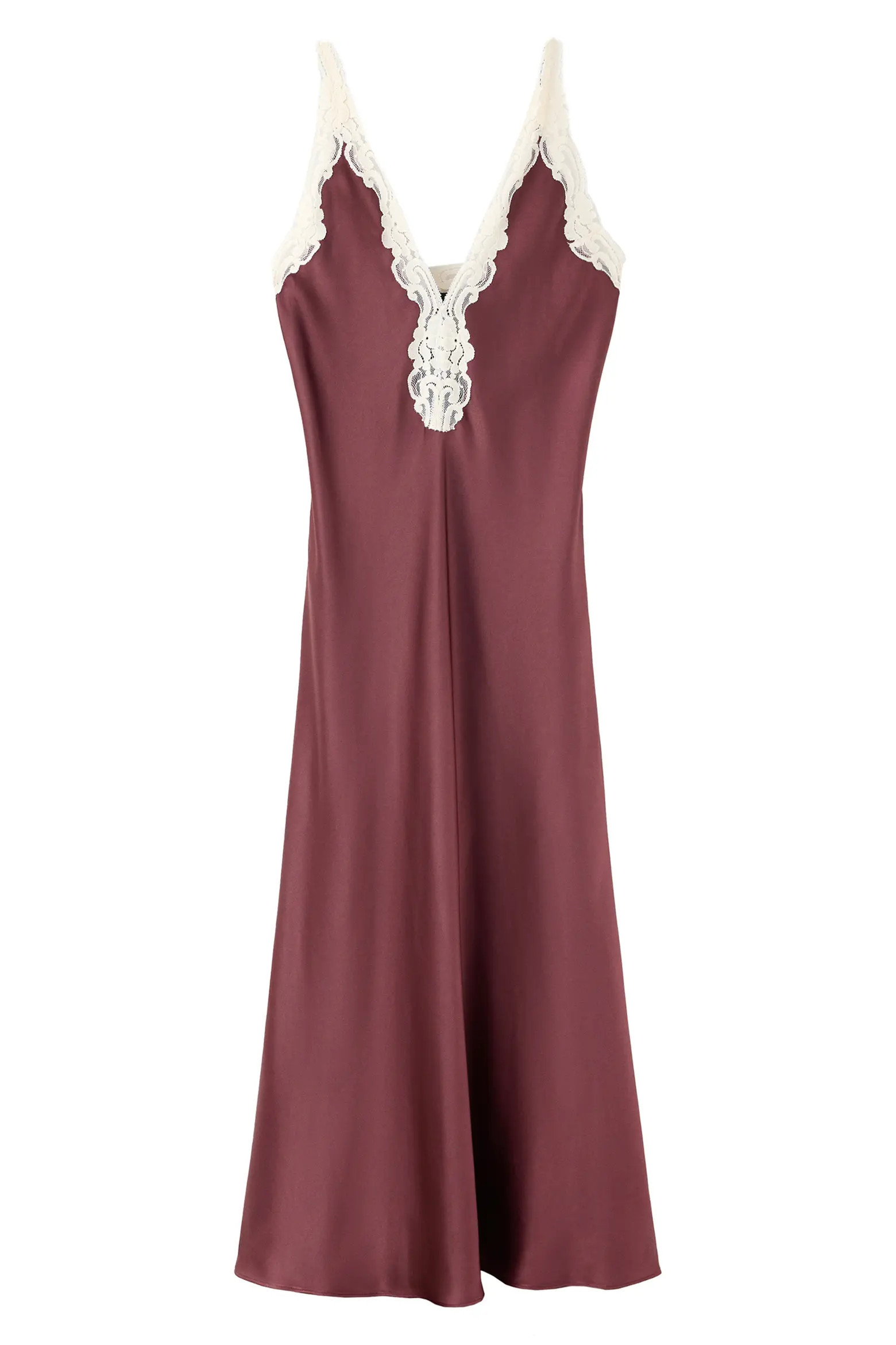 MANGO Lace Trim Satin Slipdress (Women) | Nordstrom | Nordstrom