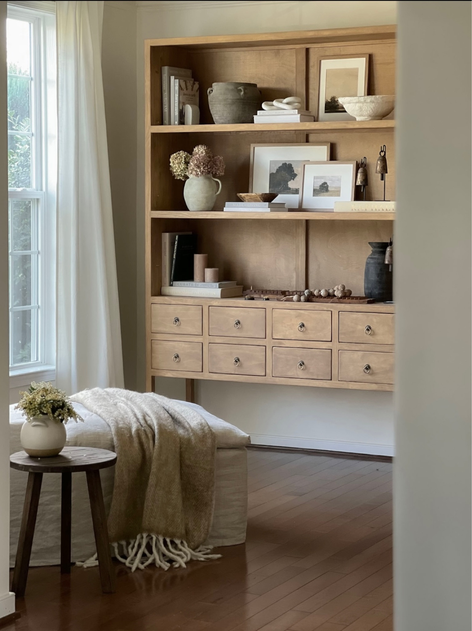 Large antique display cabinet. All the details for the Zoe Cabinet build are saved in my highlights!

Shelf decor
Shelf styling
Amber interiors
McGee
Linen slipcover chaise

#LTKhome #LTKstyletip #LTKsalealert