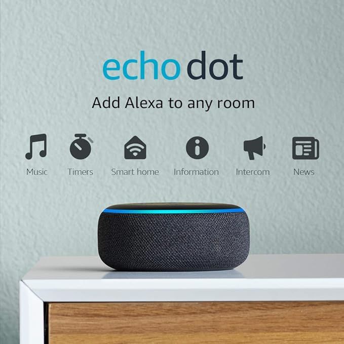 Amazon.com: Echo Dot (3rd Gen, 2018 release) - Smart speaker with Alexa - Charcoal : Amazon Devic... | Amazon (US)