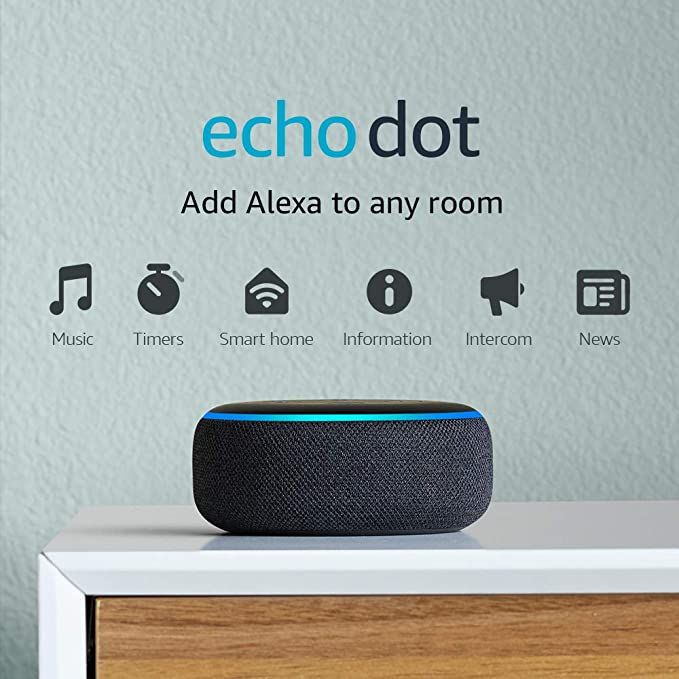 Echo Dot (3rd Gen) - Smart speaker with Alexa - Built with privacy controls - Charcoal | Amazon (US)