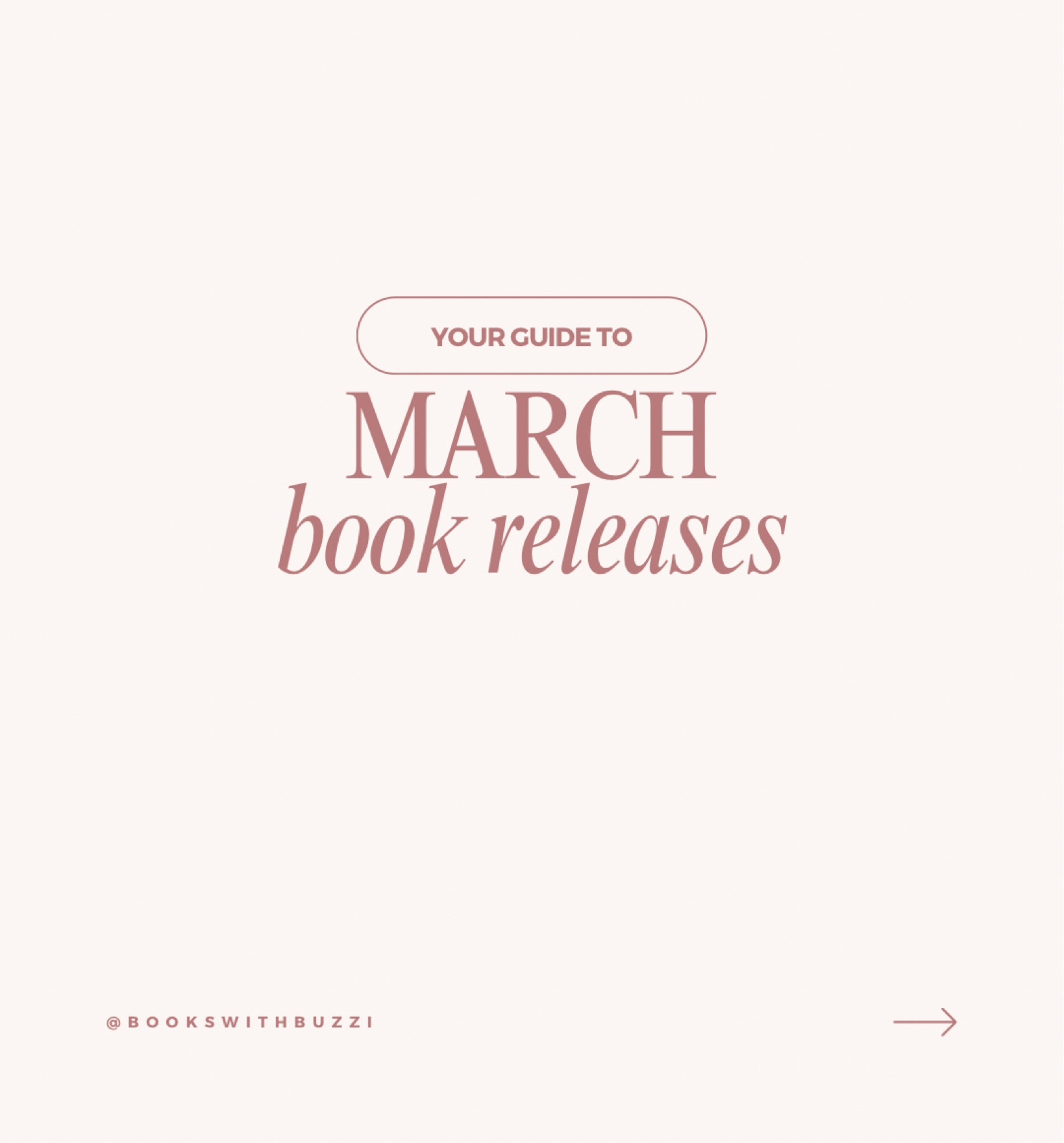 March Book Releases