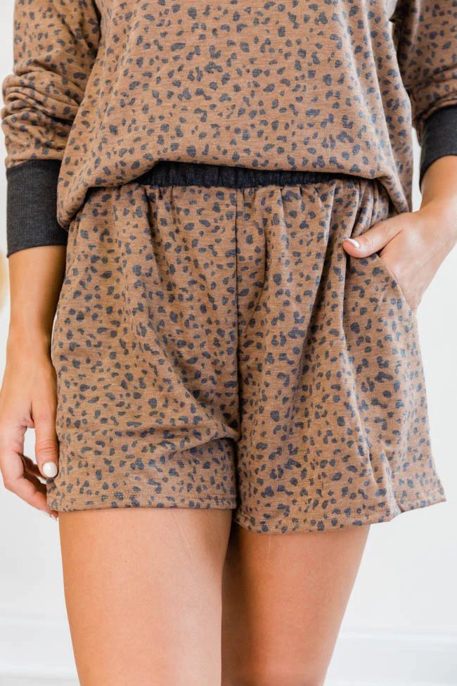 My Wild Side Animal Print Brown Shorts | The Pink Lily Boutique