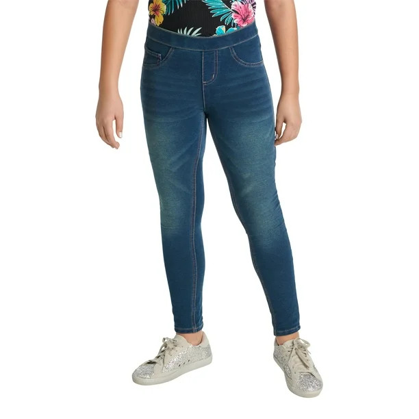 Justice Girls French Terry Jegging, Sizes 6-18, Slim & Plus - Walmart.com | Walmart (US)