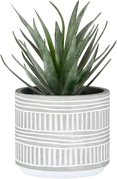 Mini Artificial Plant Potted Fake Plant Faux Succulents Decor Small Realistic Textured Friendly f... | Amazon (US)