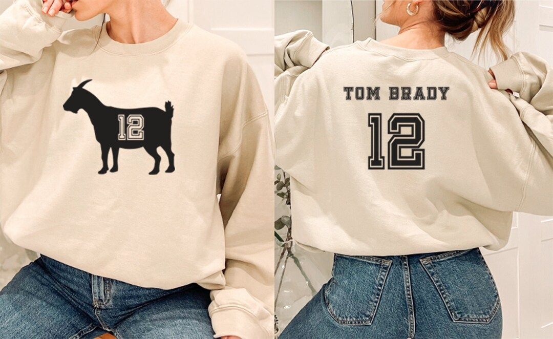 Tom Brady Sweatshirt the GOAT Sweatshirt - Etsy | Etsy (US)